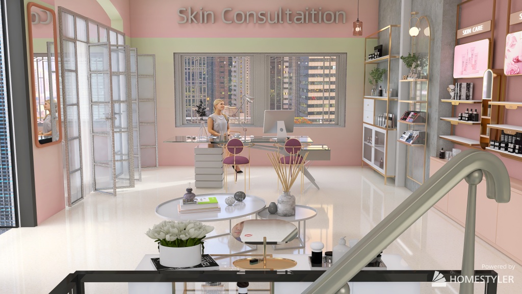 First floor shopfloor 3d design renderings
