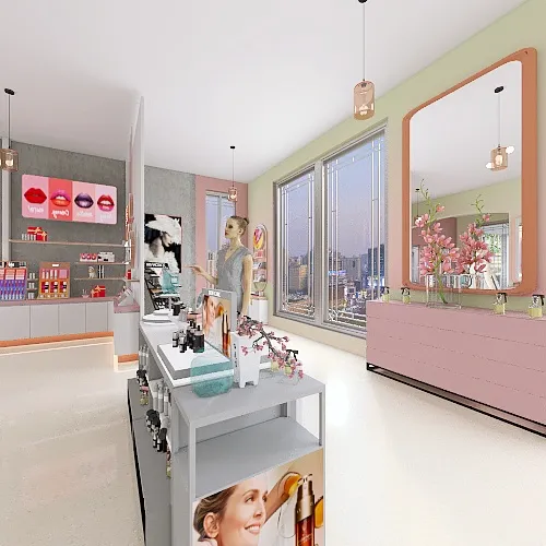 groundfloor shop floor 3d design renderings
