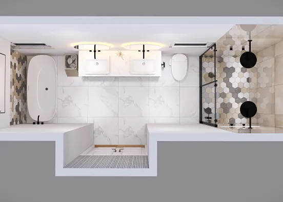 Final of Pitts Bathroom Design Rendering