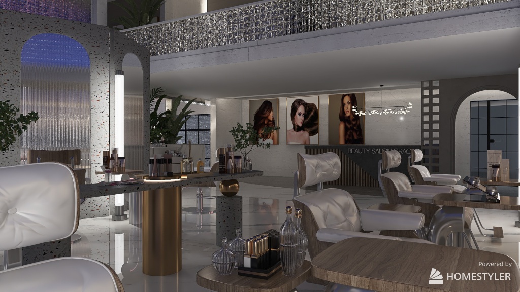 beauty salon ＂Grace＂ 3d design renderings