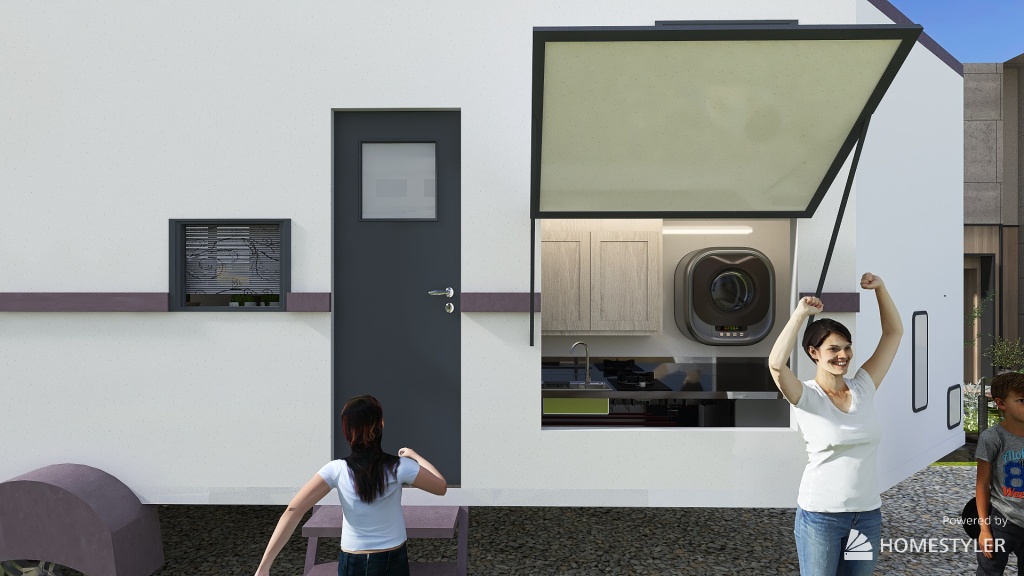 caravan-vacationhouse 3d design renderings