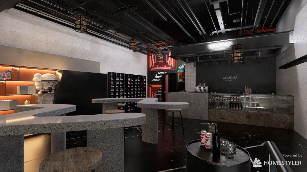VIP MEMBERS Lounge 3d design renderings