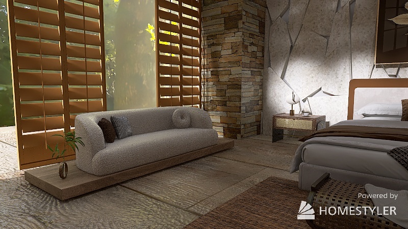longère en bois et pierres 3d design renderings