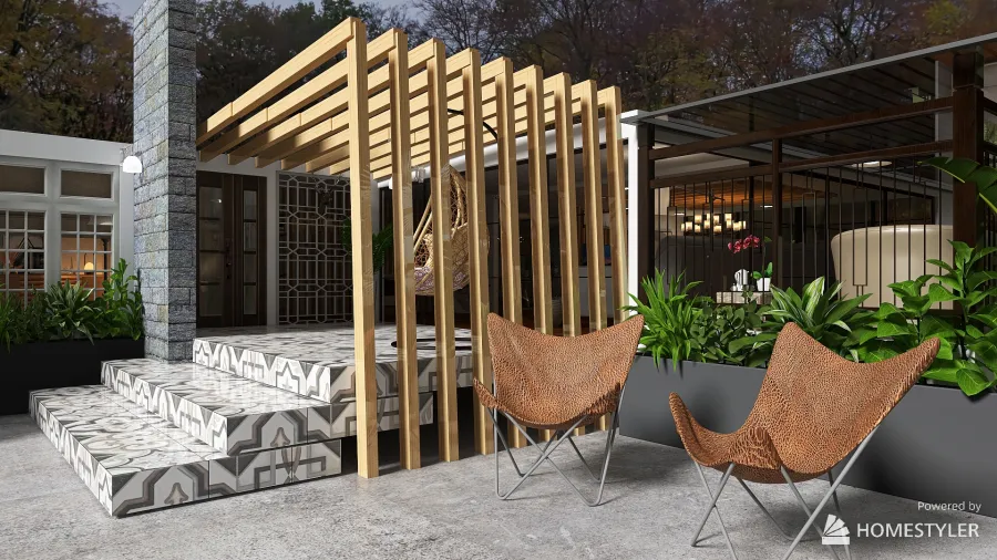 Elevated  Farmhouse 3d design renderings