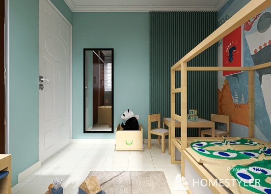 Boy's Room Design Rendering