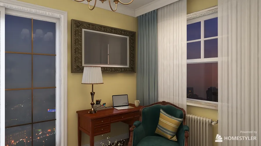 Перепланировка жилой комнаты 3d design renderings