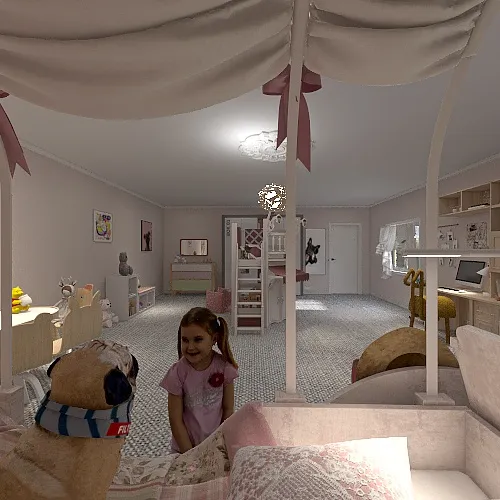 【System Auto-save】Little girls special bedrooom 3d design renderings
