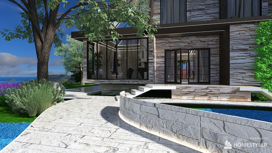 House with a view of the Sun 3d design renderings