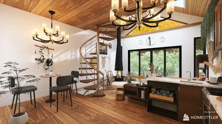 Treehouse Cabin 3d design renderings