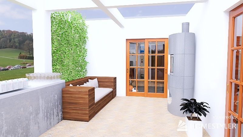 Cozy Family Residence 3d design renderings
