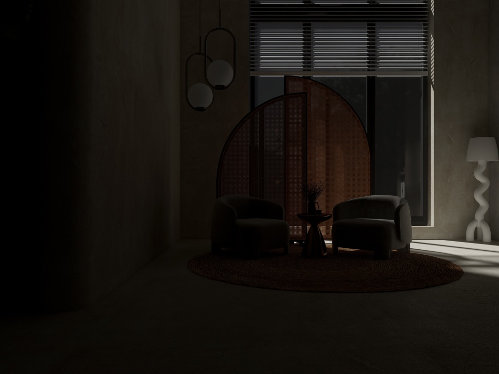 lighting and shadow 3d design renderings