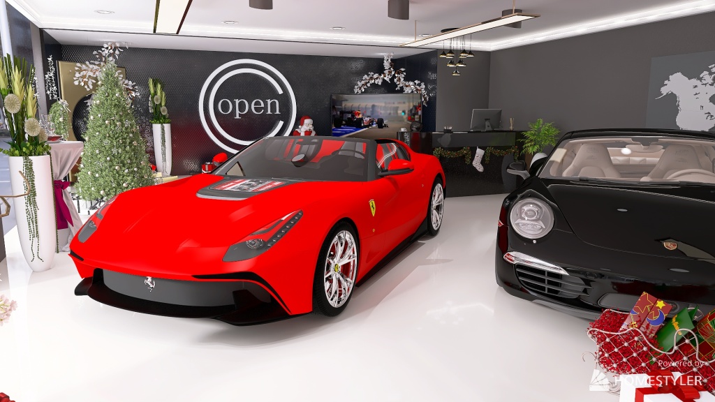 Auto salon 3d design renderings