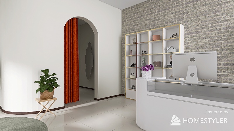 Zeit Shop Milan 3d design renderings