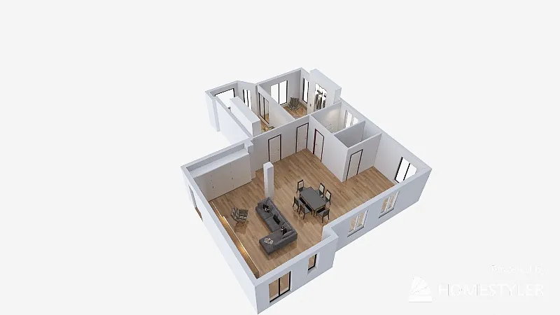 Zara soluzione 3 3d design renderings