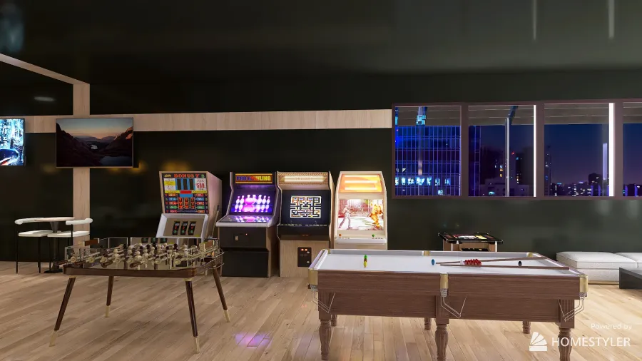 MGT 330 Project Arcade/Bar/Pub 3d design renderings