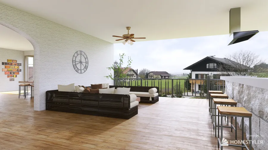 Modern Farm House 3d design renderings