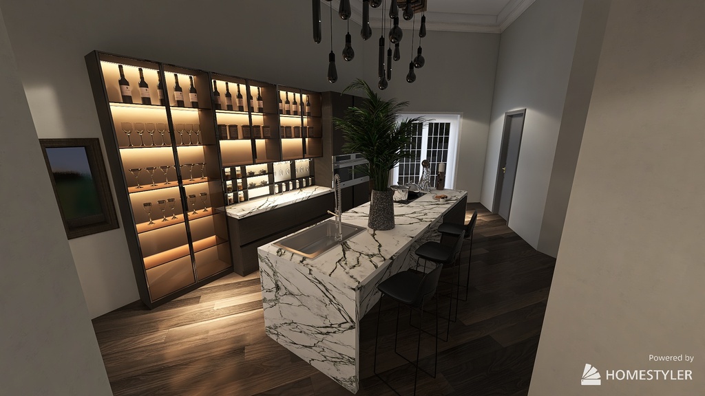 Living and Dining Room 3d design renderings