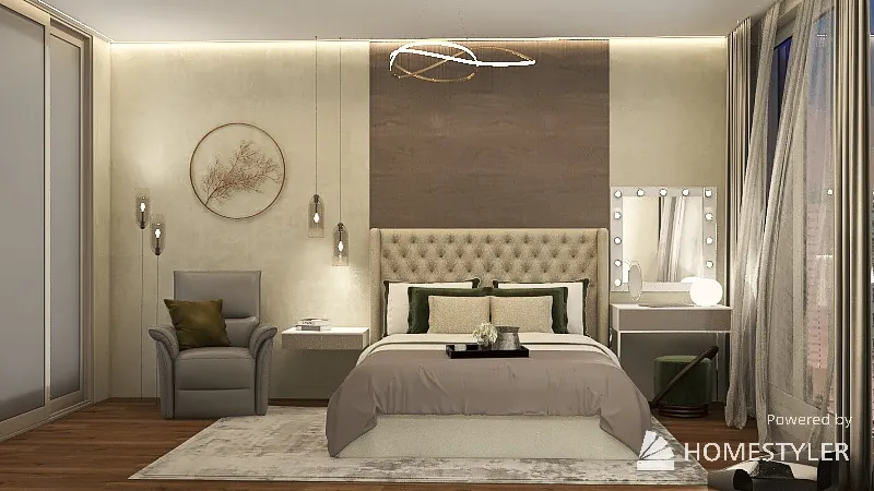 Спальня для Ольги 3d design renderings