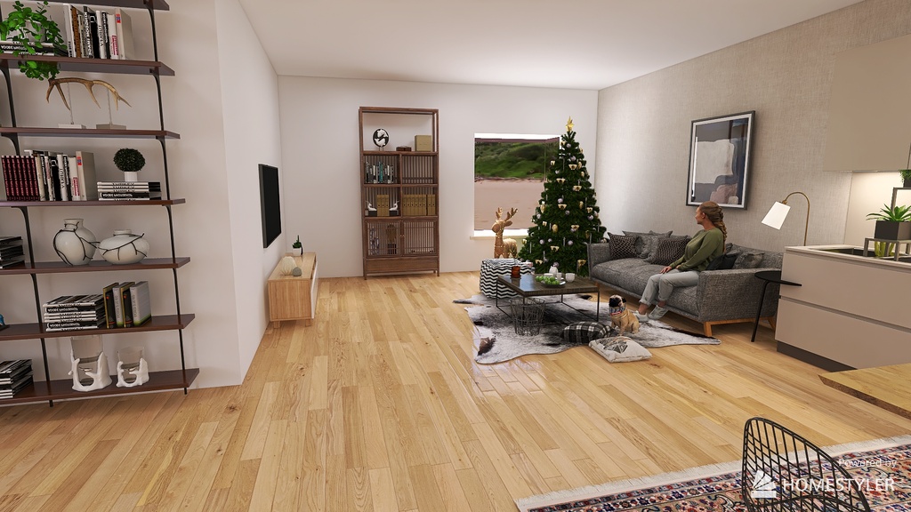Living and Dining Room 3d design renderings