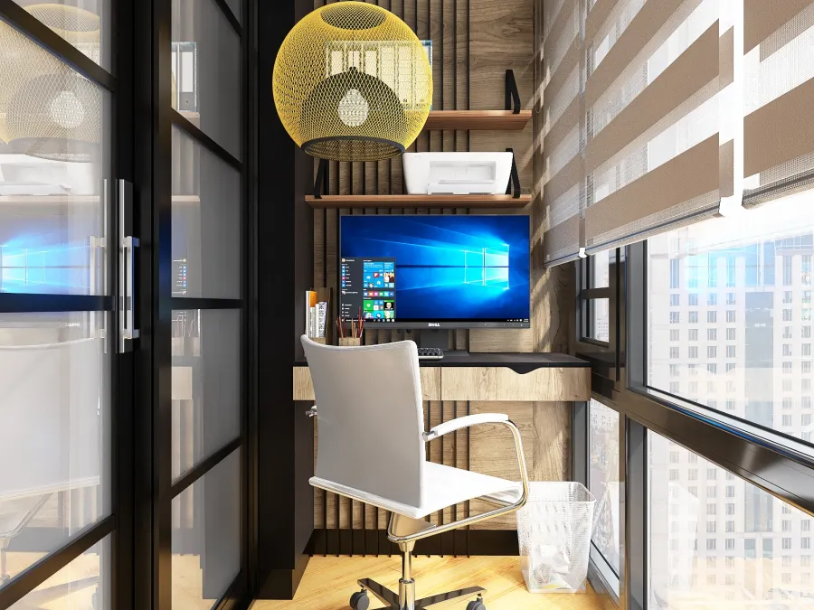 60 sq/m 2-room apartment in Nova Anglia residential complex 3d design renderings