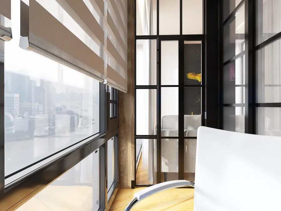 60 sq/m 2-room apartment in Nova Anglia residential complex 3d design renderings