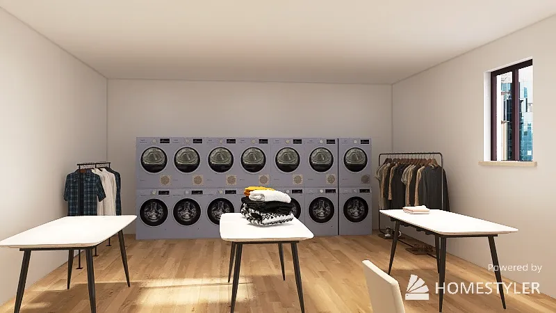 Laundromat 🧺 3d design renderings