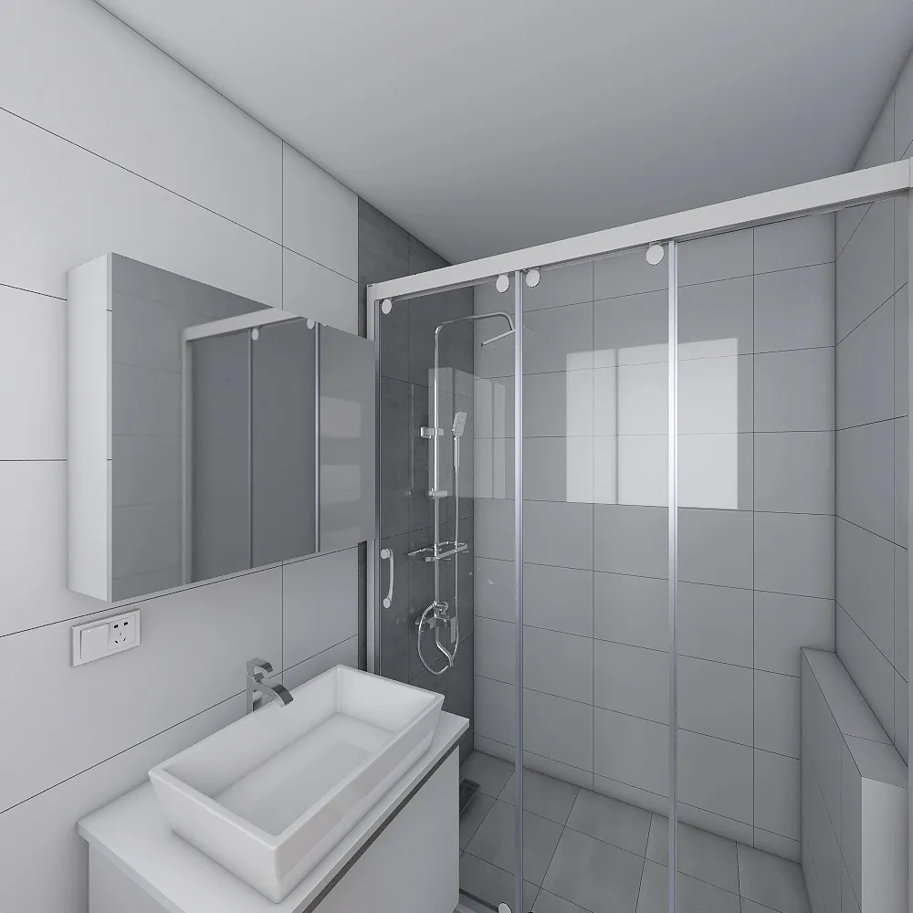 323F-放樣後廁所尺寸-for 燈光繪圖 3d design renderings