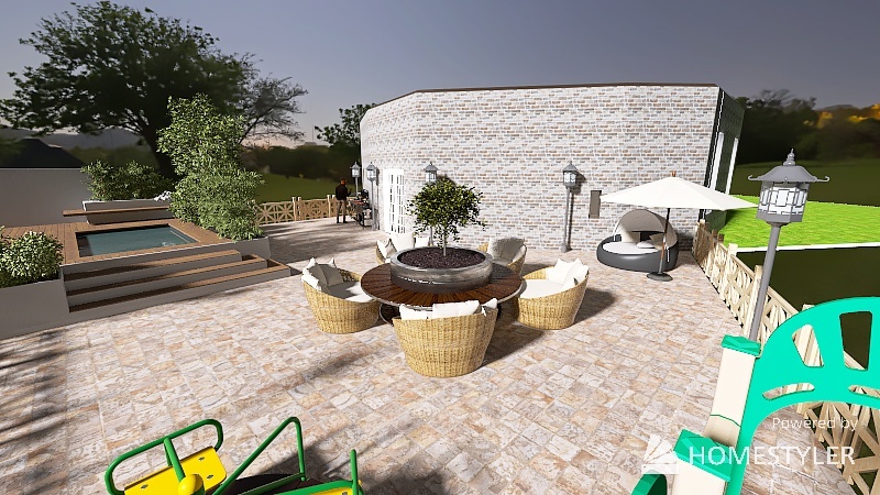 The Angled House 3d design renderings