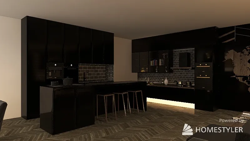 Casa minimalista de dos pisos 3d design renderings