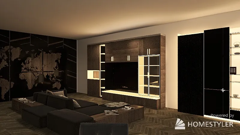 Casa minimalista de dos pisos 3d design renderings