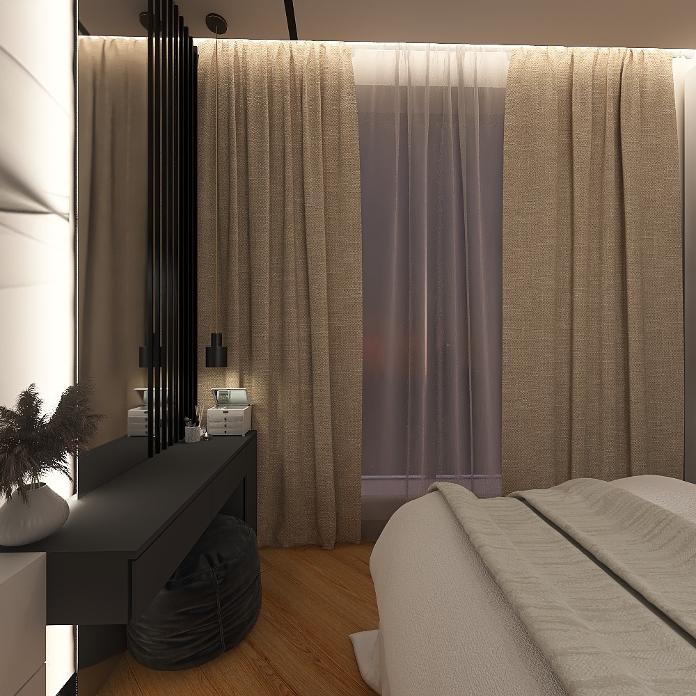 Спальня господаря 3d design renderings