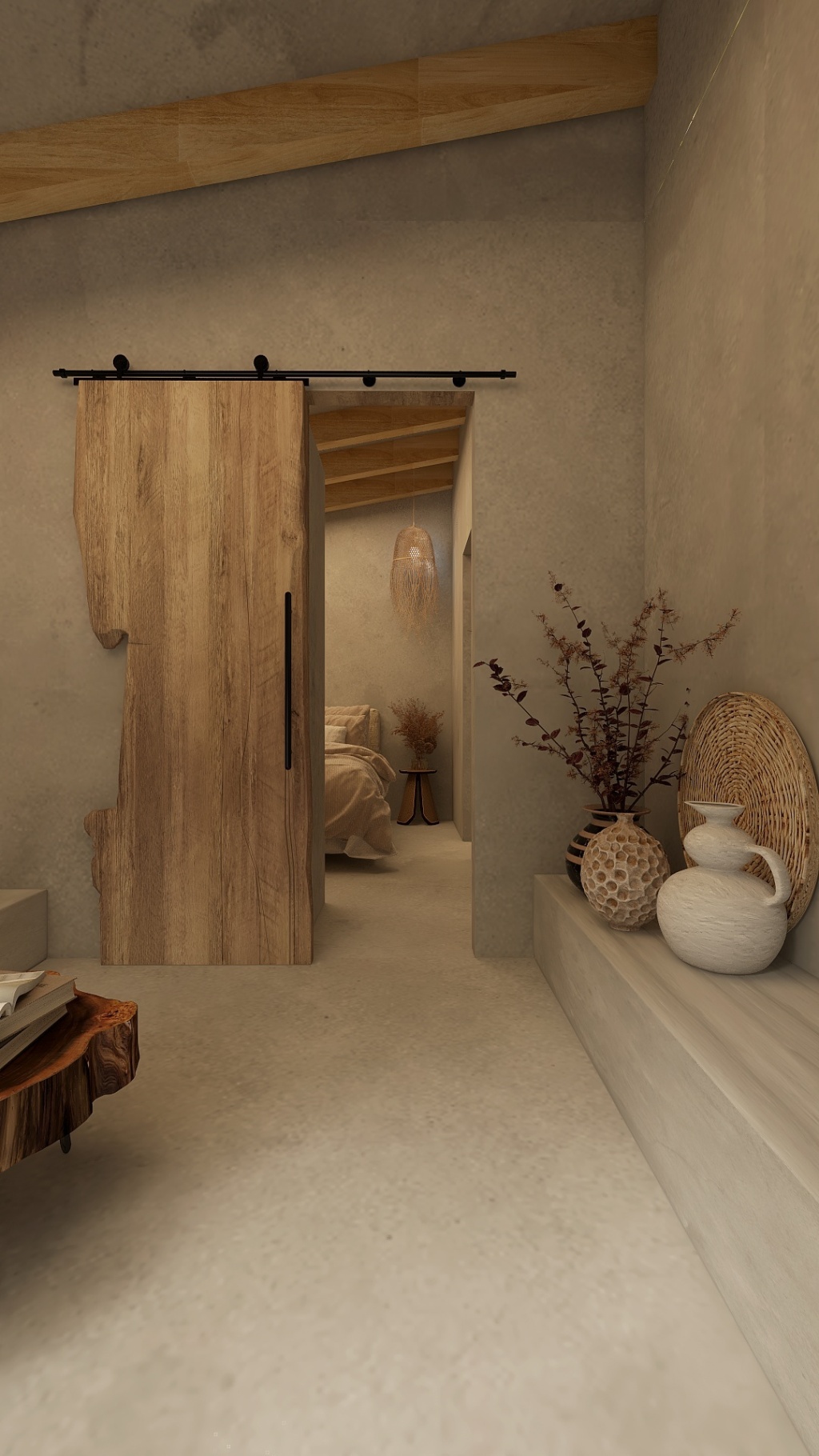 Wabi Sabi boutique hotel 3d design renderings
