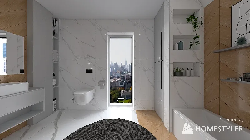 MasterBathroom 3d design renderings