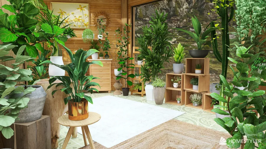 PLANTS SHOP 3d design renderings
