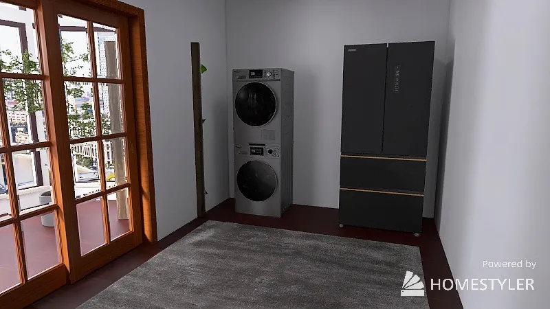 Laundry room 3d design renderings
