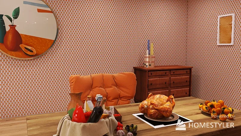 ˜”*°•.˜”*°• ~Thanksgiving in your Room~ •°*”˜.•°*”˜ 3d design renderings