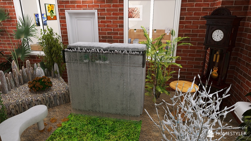 Courtyard 3d design renderings