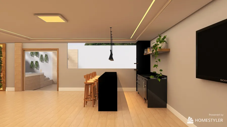 Projeto Área Gourmet 3d design renderings