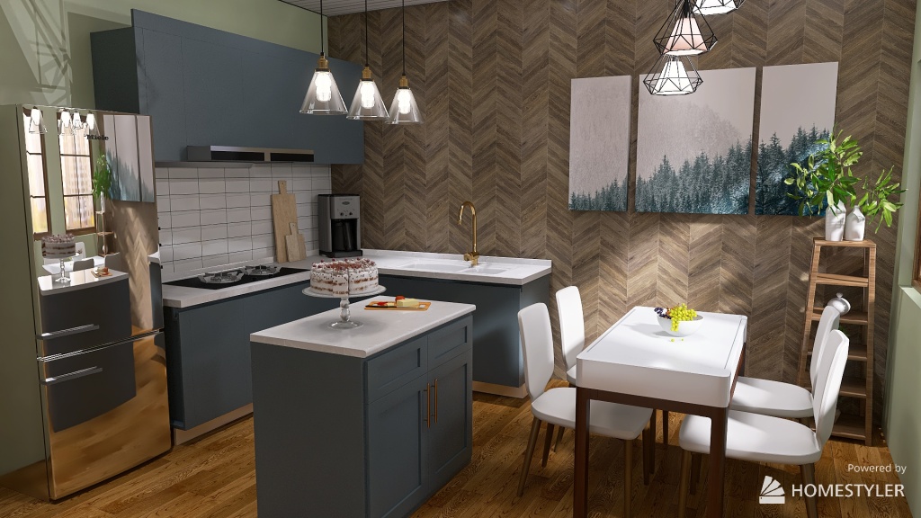 A Cozy Little Home 3d design renderings