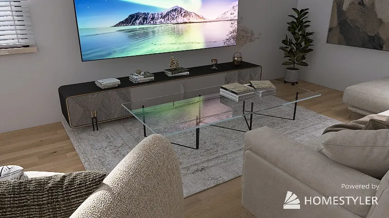 LivingDiningRoom 3d design renderings