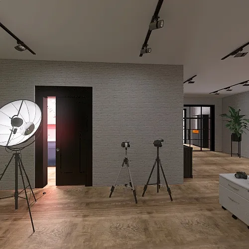 House and studio of a photographer 3d design renderings