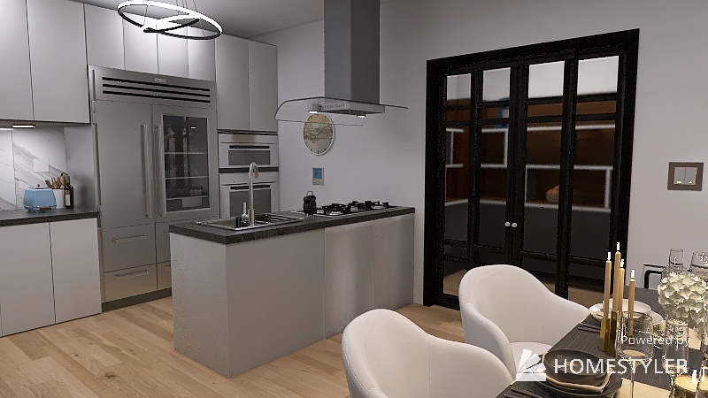 【System Auto-save】2023 Small Modern Kitchen Magic! 3d design renderings
