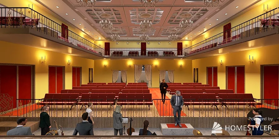 theatre 3d design renderings