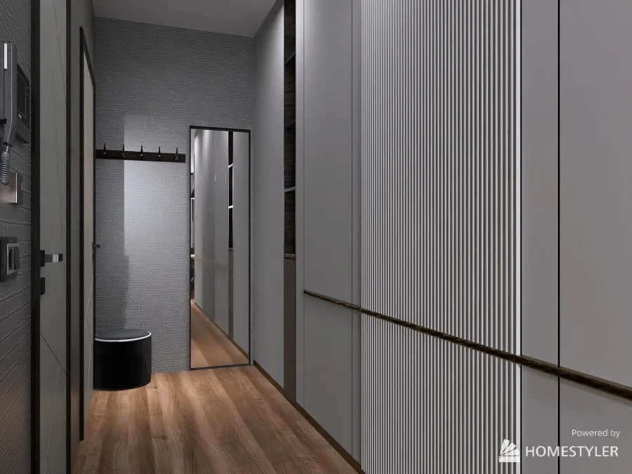 Лофт для холостяка 3d design renderings