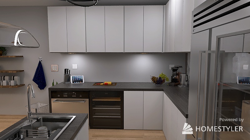 【System Auto-save】2023 Small Modern Kitchen Magic! 3d design renderings