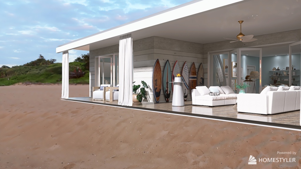 Poetic Beach House 3d design renderings
