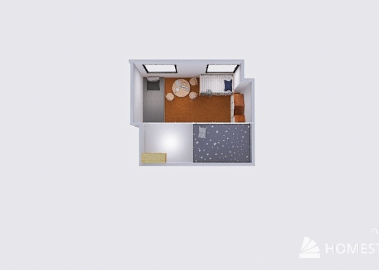 loft bed - ledder left Design Rendering
