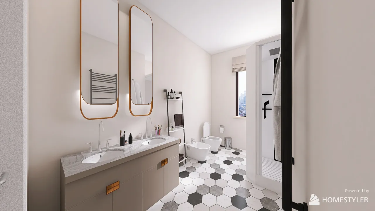 SecondBathroom 3d design renderings