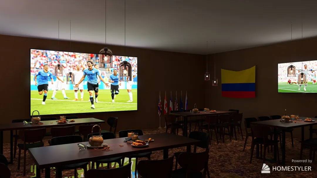 World Cup Party 3d design renderings
