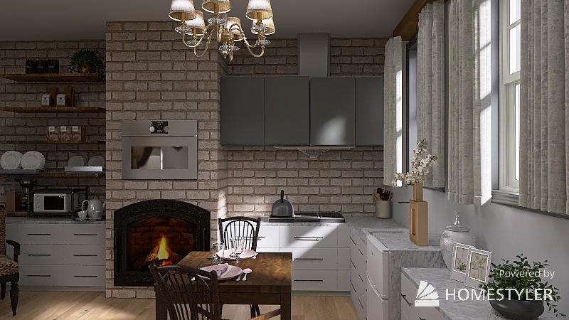 studio apartment 3d design renderings